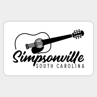 Simpsonville South Carolina Tourist Souvenir Magnet